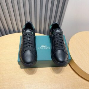 lacoste black casual sneakers