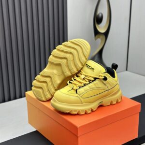 dior x levis hamilton sneakers yellow