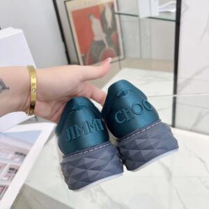 jimmy choo diamond sneakers blue white