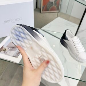 jimmy choo diamond sneakers black white