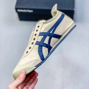 onitsuka tiger mexico 66 slip on sneakers blue beige