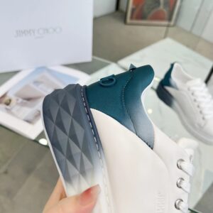 jimmy choo diamond sneakers blue white