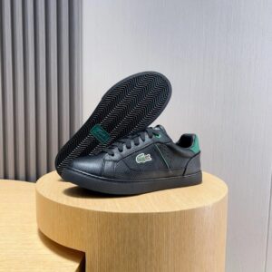lacoste black casual sneakers