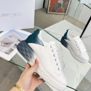 jimmy choo diamond sneakers blue white