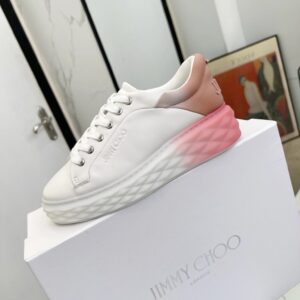 jimmy choo diamond sneakers pink white