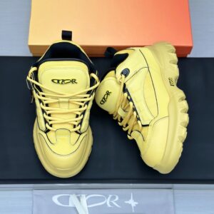 dior x levis hamilton sneakers yellow