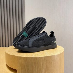 lacoste black classic sneakers