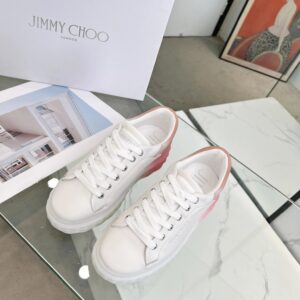 jimmy choo diamond sneakers pink white