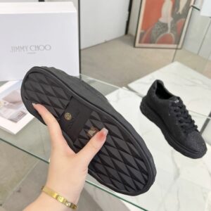 jimmy choo diamond sneakers black