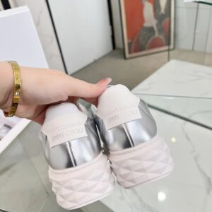 jimmy choo silver diamond sneakers