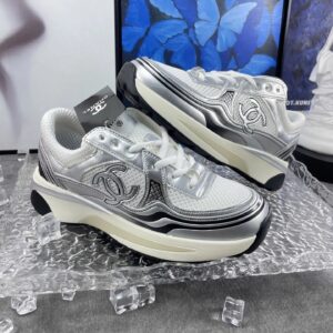 chanel 23c sneakers silver