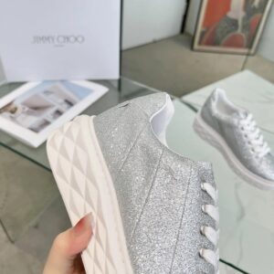 jimmy choo diamond sneakers silver