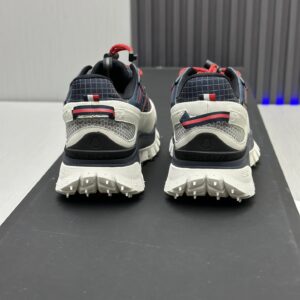 moncler trailgrip gtx black sneakers red stripes