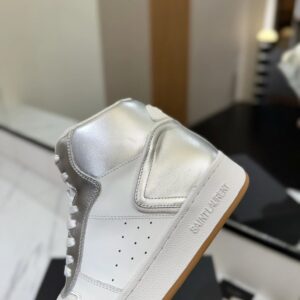 ysl sl61 sneakers silver white