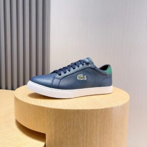 lacoste pebble leather sneakers blue