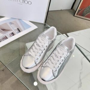 jimmy choo silver diamond sneakers