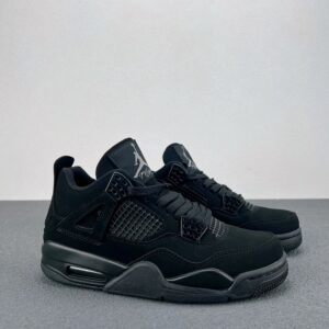 nike air jordan 4 retro sneakers black cat