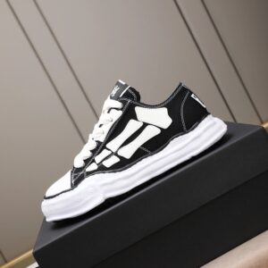 maison mihara yasuhiro mmy black sneakers white bone