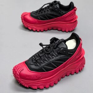 moncler trailgrip gtx rubber sneakers black red