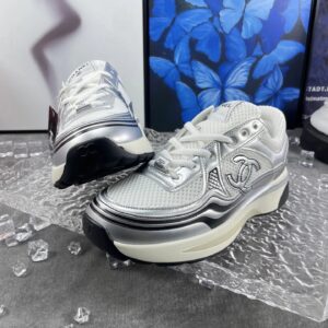 chanel 23c sneakers silver