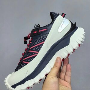 moncler trailgrip gtx rubber white black sneakers red stripes