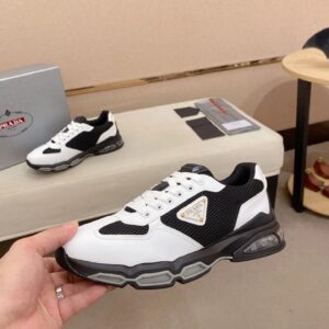prada luxury sneakers white black