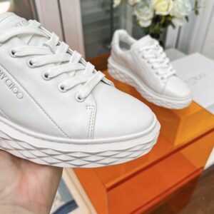 jimmy choo diamond sneakers white