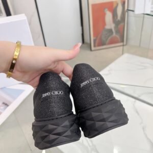 jimmy choo diamond sneakers black