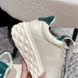 jimmy choo x malbon golf diamond sneakers white green