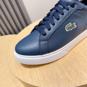 lacoste pebble leather sneakers blue