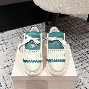 jimmy choo x malbon golf diamond sneakers white green