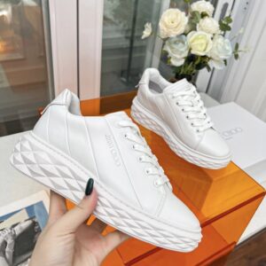 jimmy choo diamond sneakers white