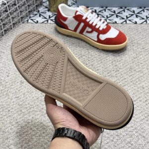 lanvin bumpr sneakers red white