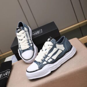 maison mihara yasuhir mmy blue sneakers white bone