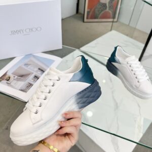jimmy choo diamond sneakers blue white