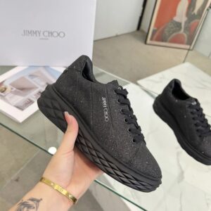 jimmy choo diamond sneakers black