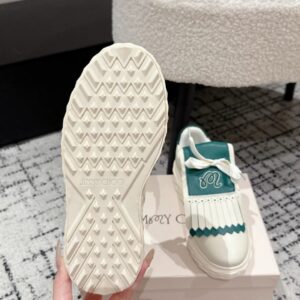 jimmy choo x malbon golf diamond sneakers white green