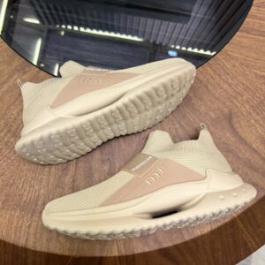 moncler ultra light knit sneakers beige