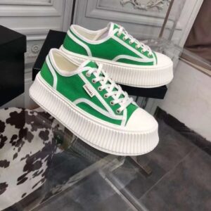 chanel vintage sneakers green