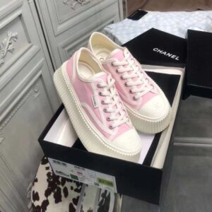 chanel vintage sneakers pink