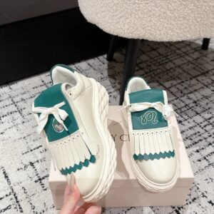 jimmy choo x malbon golf diamond sneakers white green