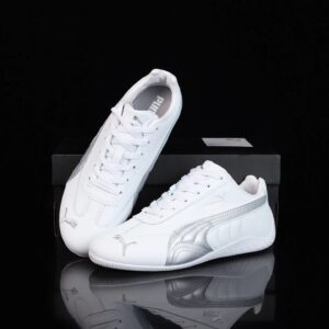 puma roma m motorsport sneakers white silver