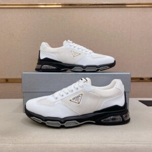 prada luxury sneakers white