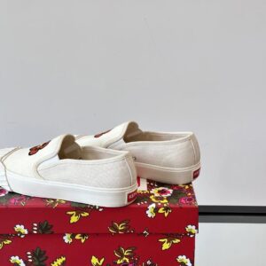 kenzo floral canvas shoes white