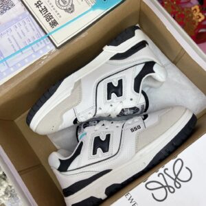 new balance 550 sneakers white black