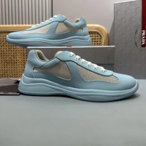 prada americas cup light blue sneakers