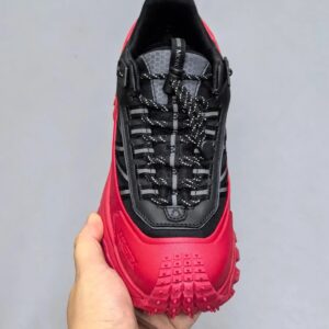 moncler trailgrip gtx rubber sneakers black red