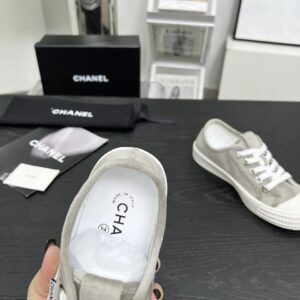 chanel vintage sneakers gray