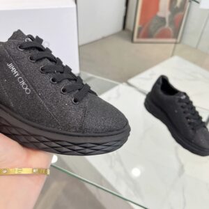 jimmy choo diamond sneakers black