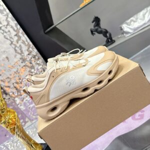 loewe x on 3.0 cloudventure sneakers white brown